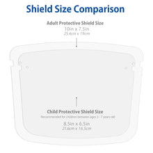 Load image into Gallery viewer, Children&#39;s Face Shield with Glasses Frame (5, 10, 25, 50, 100 pack) - 1800shields
