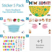 Load image into Gallery viewer, FREE Decals when you purchase a pack of Elastic Headband Face Shields - 1800shields
